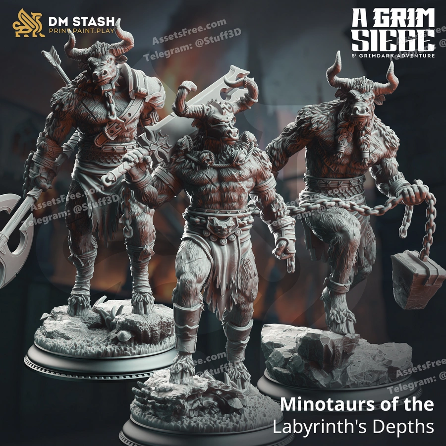 Minotaurs of the Labyrinth_s Depths