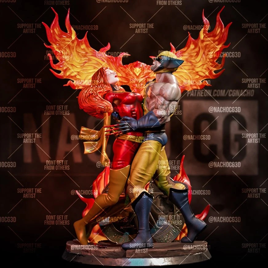 Wolverine and Jean. Phoenix Sacrifice