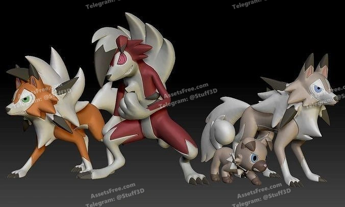 Pokemon Rockruff Lycanroc