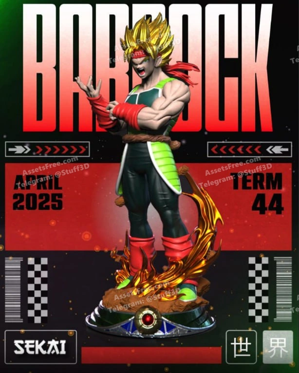 Bardock Statue – 190mm