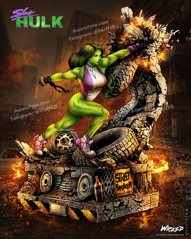 She Hulk Sculpture