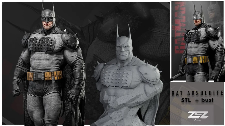 Batman Dark Knight and Bust