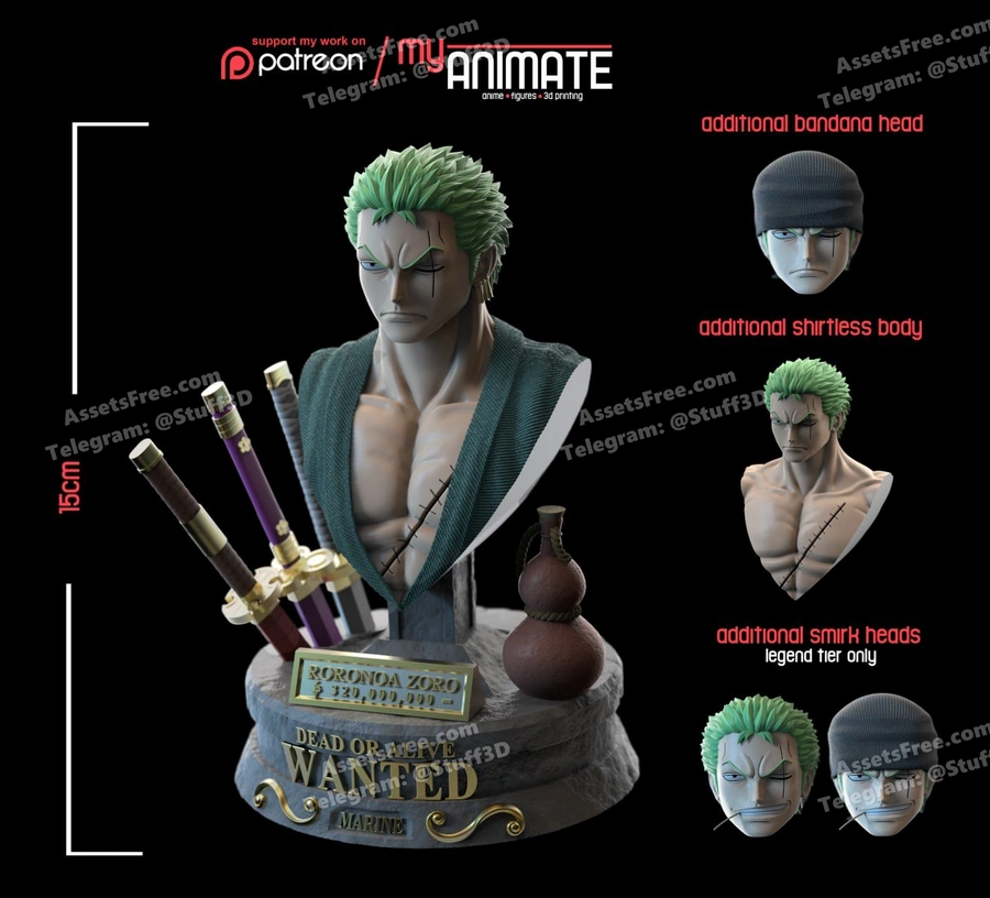 Zoro Bust myanimate hero
