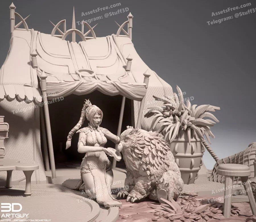 Cleric Camping Diorama