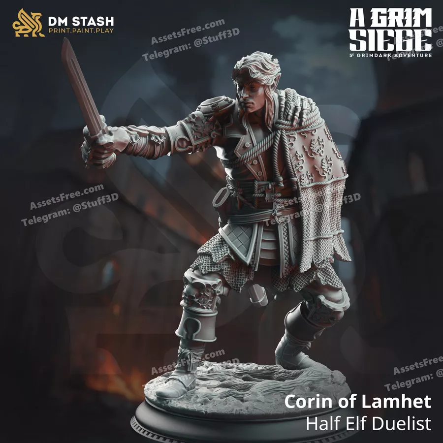 Corin of Lamhet – Half Elf Duelist