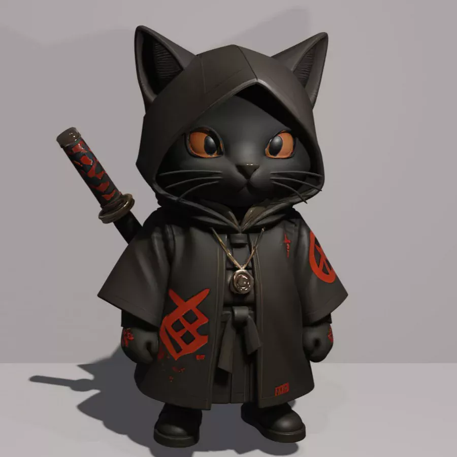 Cute ninja Cat