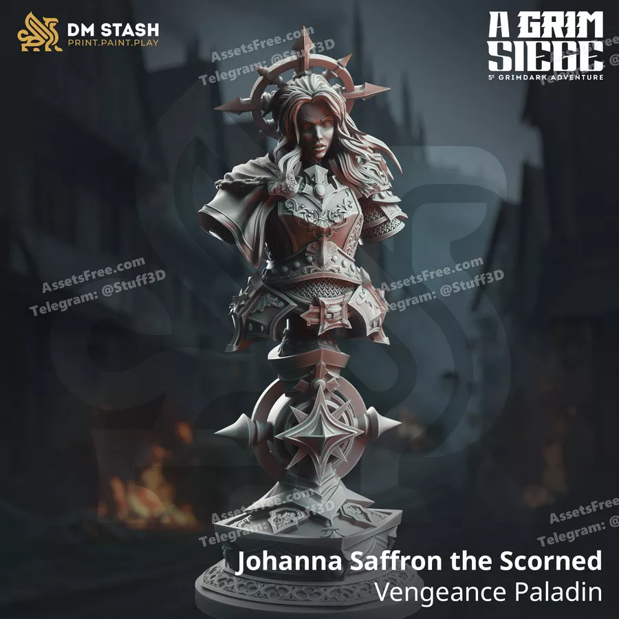 Johanna Saffron the Scorned – Vengeance Paladin – Bust