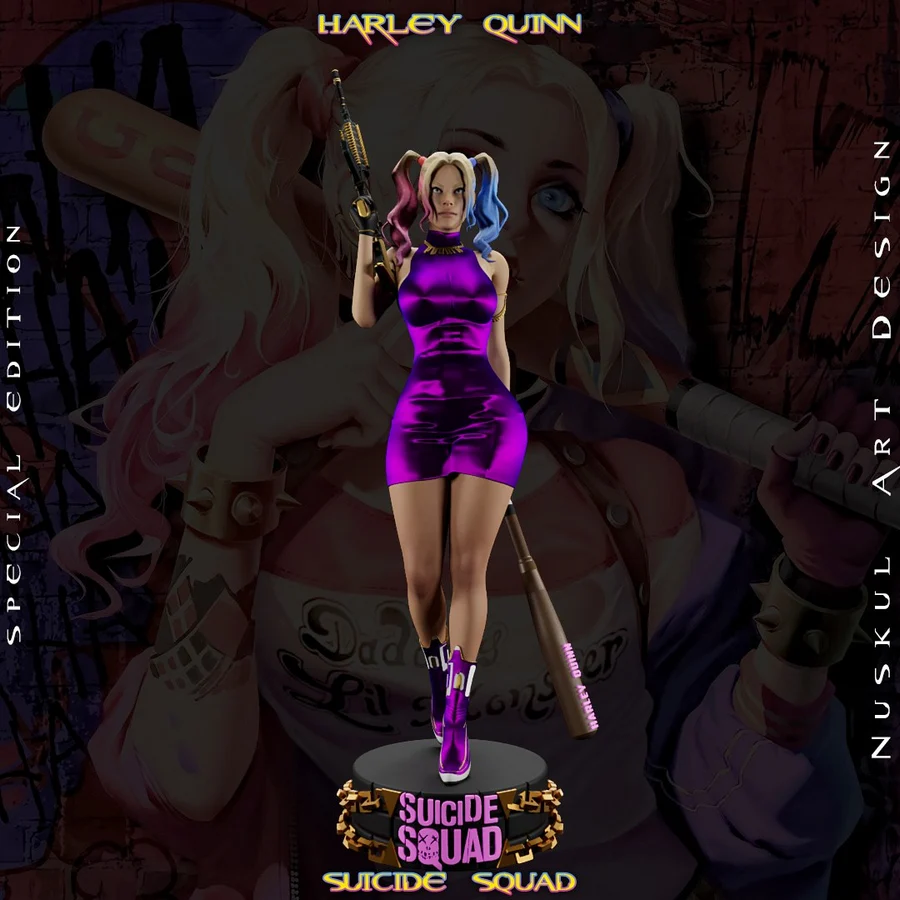 Harley Quinn in Mafia Outfit