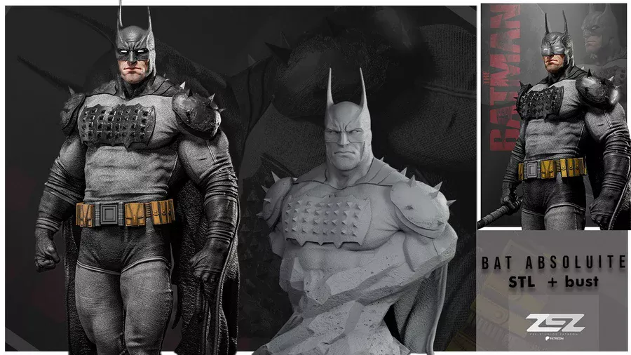 Batman Dark Knight and Bust