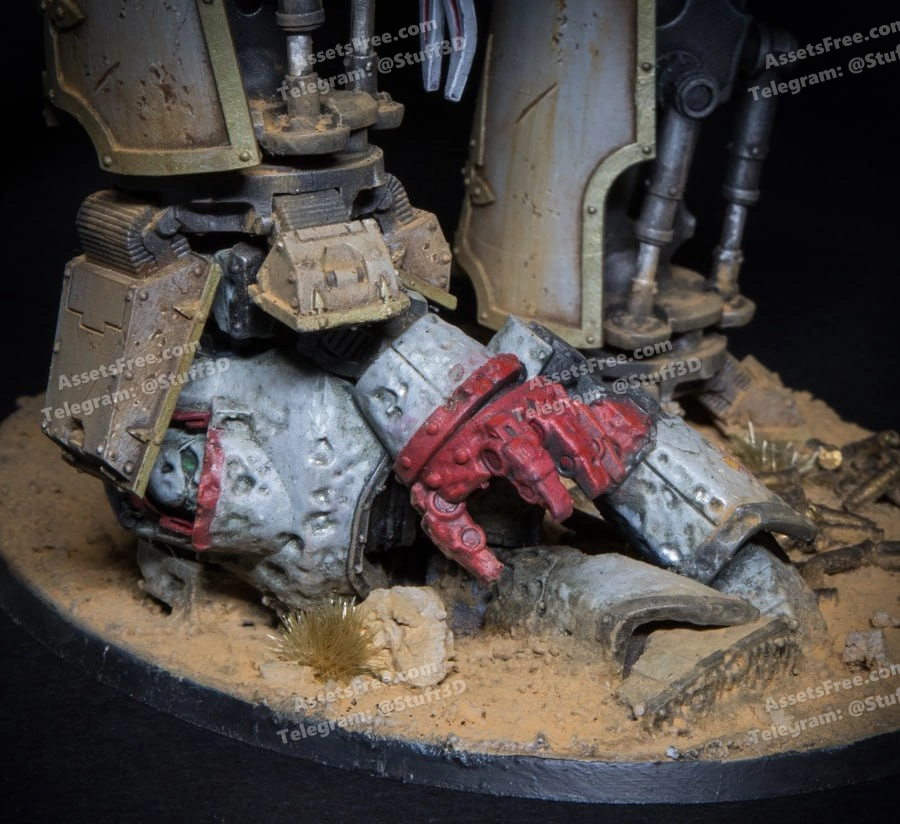 Destroyed contemptor dreadnought, damaged