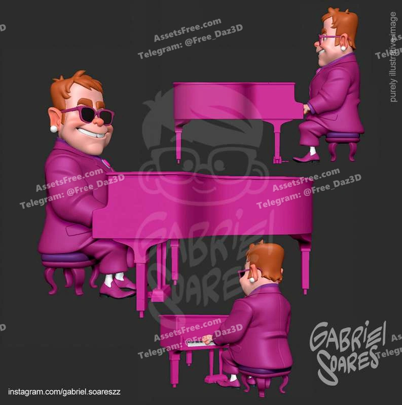 Elton_John_ Gabriel Soares
