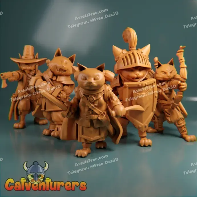 Fantasy Cats Rpg Party The Fellowship Of The Meow