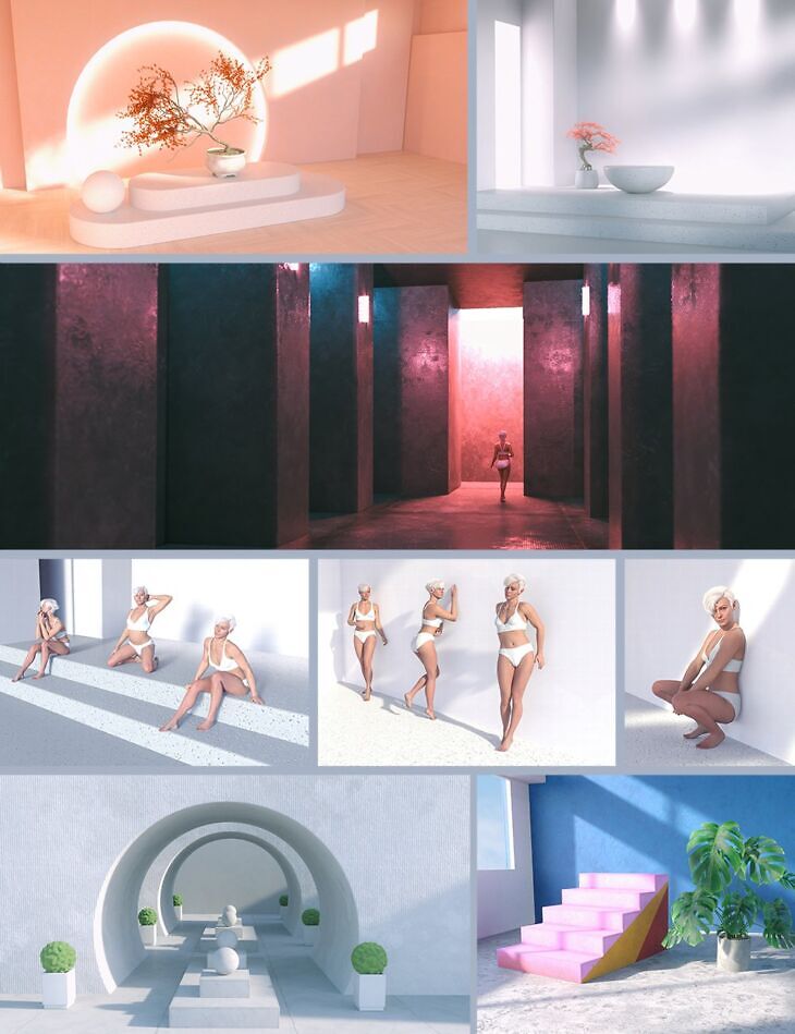 Simple Photoshoot Backdrop Bundle 01