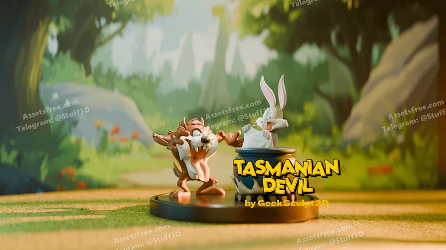 Taz and Bugs Bunny