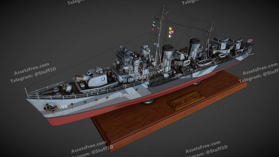 USS BUCKLEY 508 Class Destroyer TOY