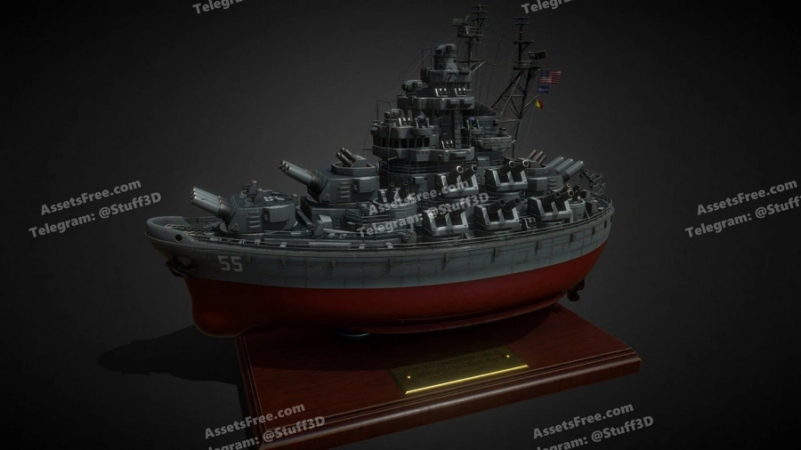 USS TOY MISSOURI BB55