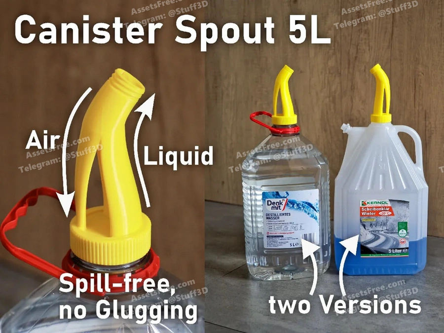 Canister spout with vent