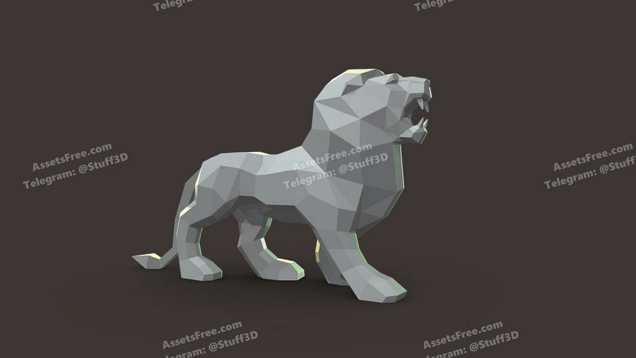 lion lowpoly