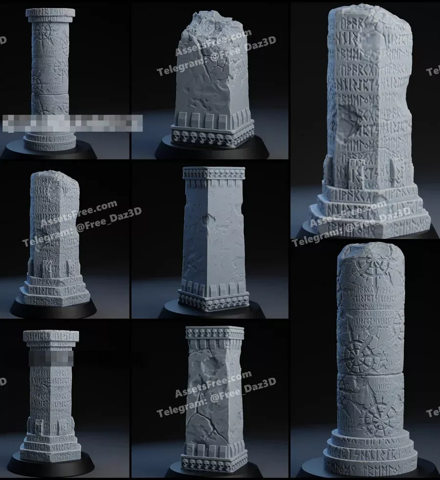Artifex_Maho Terrain –   BrokenPillarSpike