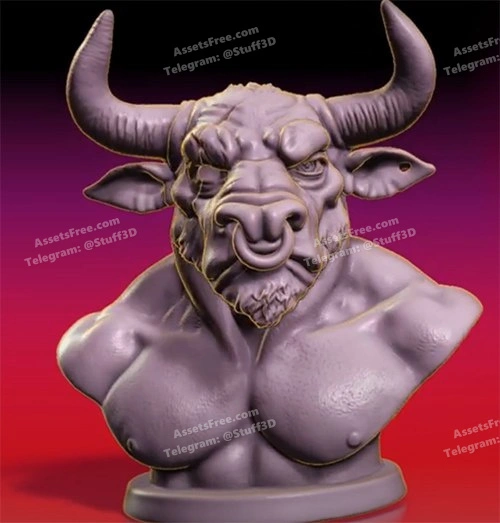 Minotaur Bust
