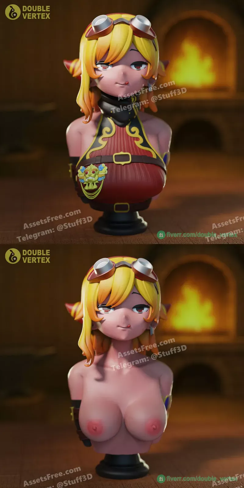 Kaela Kovalskia Hololive Vtuber Bust Figure