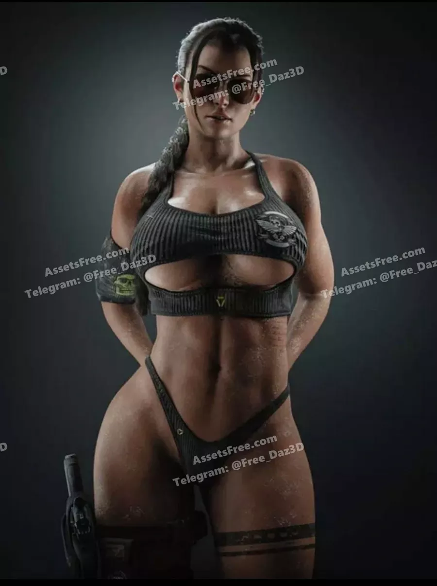 Lara Croft Cosplay Statue