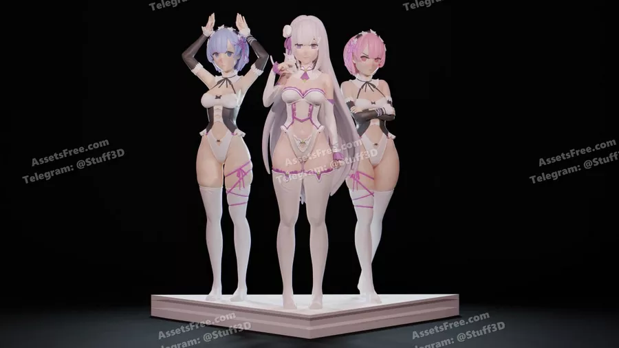 Rem and Ram and Emilia