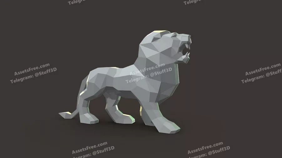 lion lowpoly