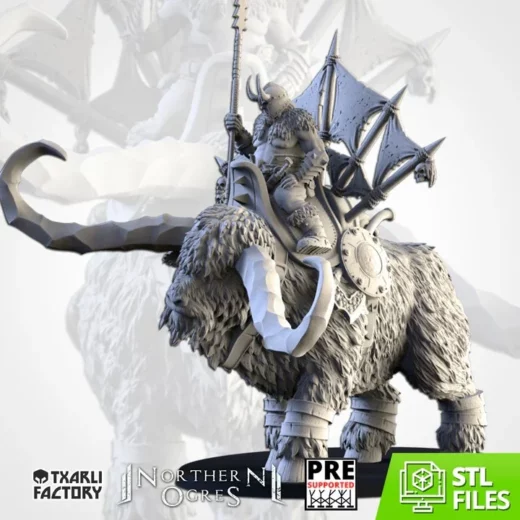 09_hero_on_rock_aurochs - 3D model for printing | AssetsFree.com
