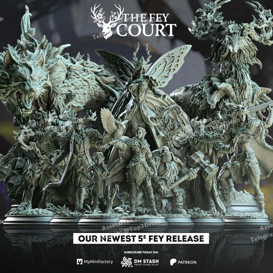 2025-05 – the fey court – STL 3D Print Model | AssetsFree.com 2025-05 – the fey court - 3D model for printing | AssetsFree.com