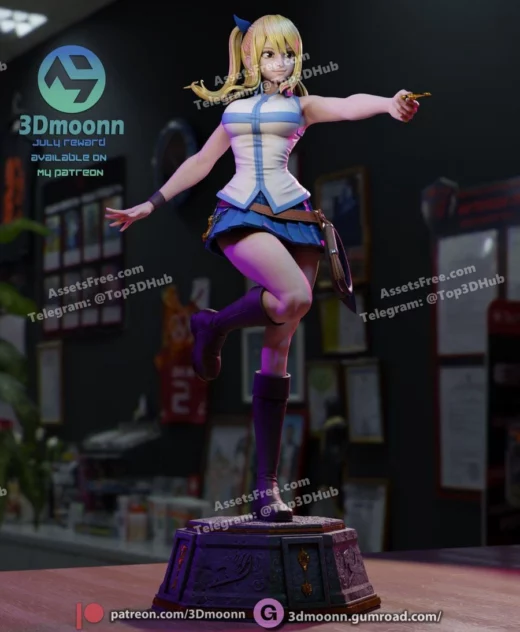 3dmoonn fairy tail lucy heartfilia nsfw