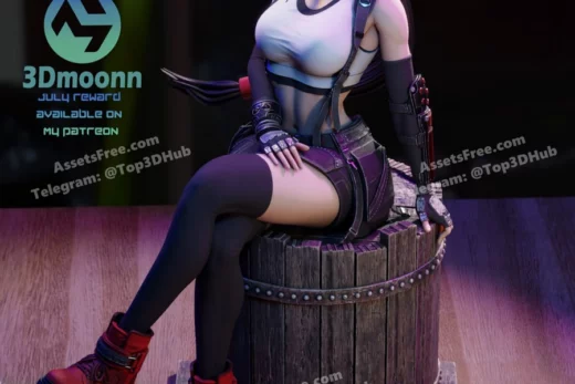 3dmoonn final fantasy tifa lockhart