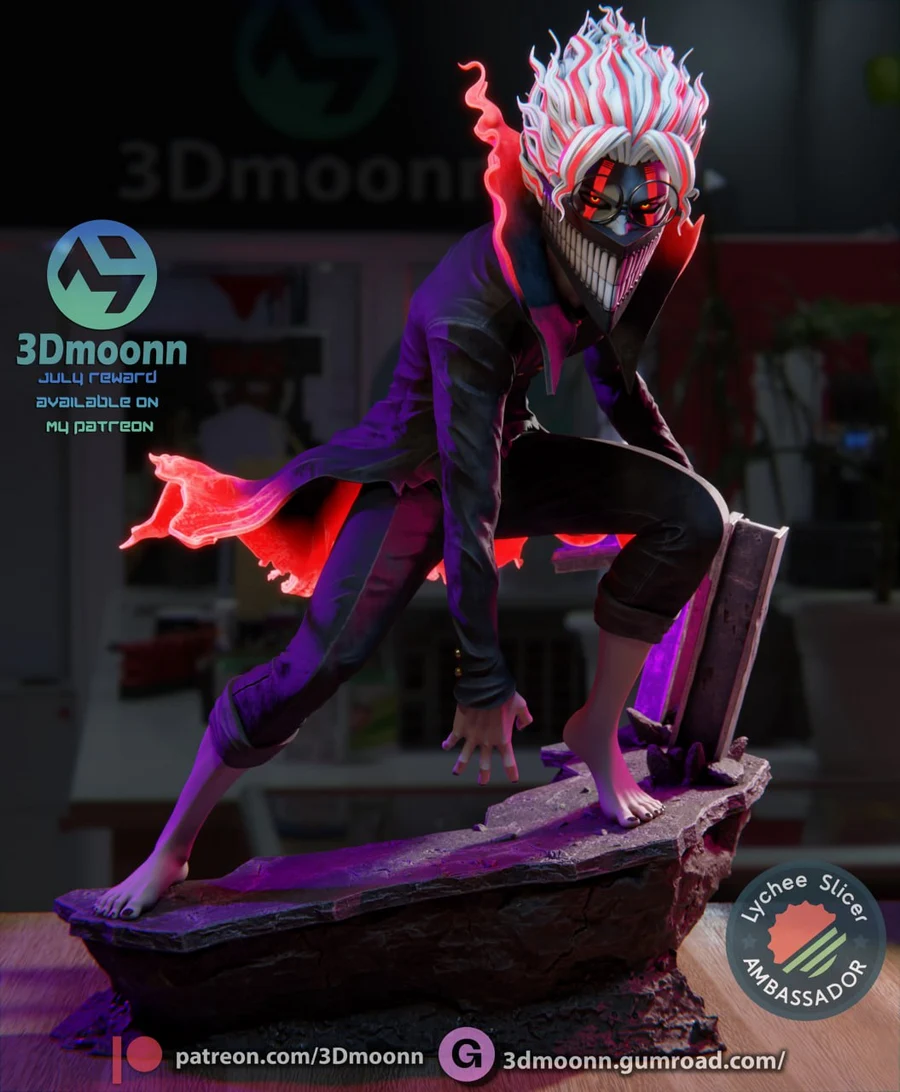 3dmoonn – dandadan – okarun – STL 3D Print Model | AssetsFree.com 3dmoonn – dandadan – okarun - 3D model for printing | AssetsFree.com