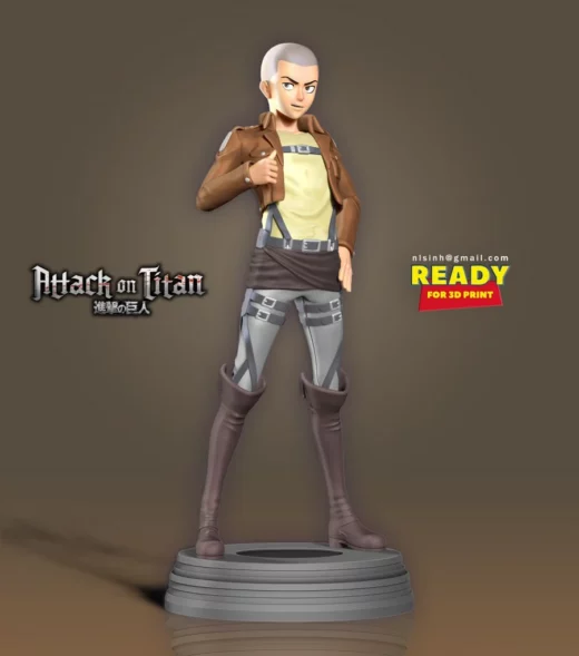 Attack on titan connie springer @top3dhub