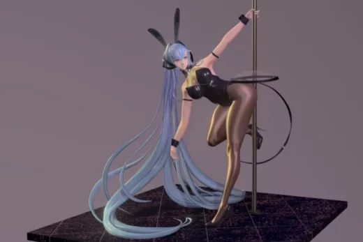 Azur lane bunny girl hipol @top3dhub