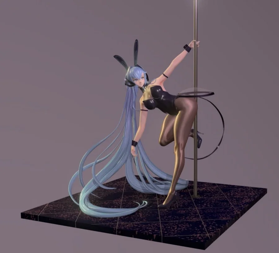 Azur lane bunny girl hipol @top3dhub