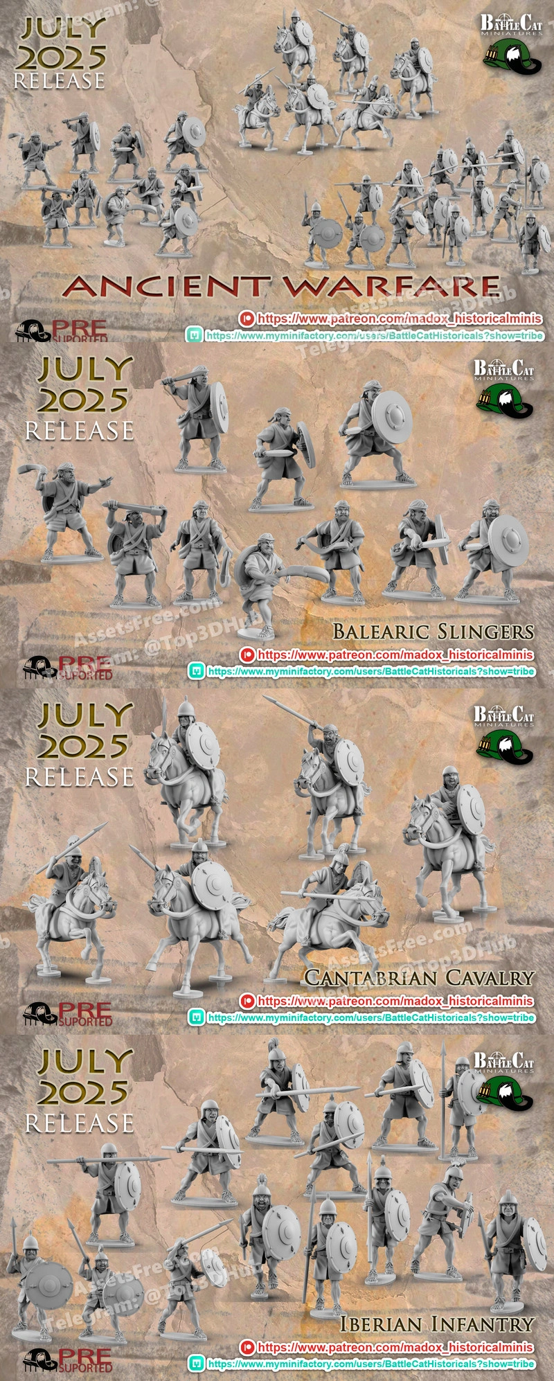 BattleCat_Miniatures_Ancient_warfare_07_2025 – STL 3D Print Model | AssetsFree.com Battlecat miniatures ancient warfare 07 2025