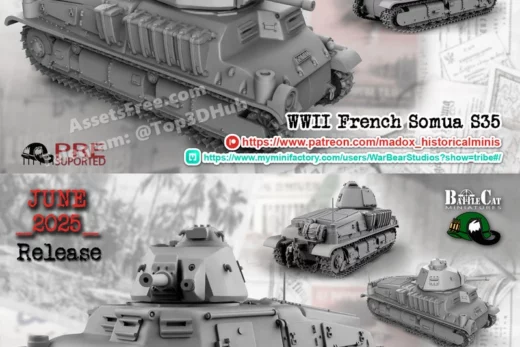 Battlecat miniatures wwii french somua s35 06 2025