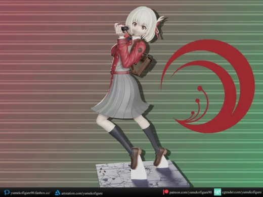 Chisato nishikigi figure @top3dhub