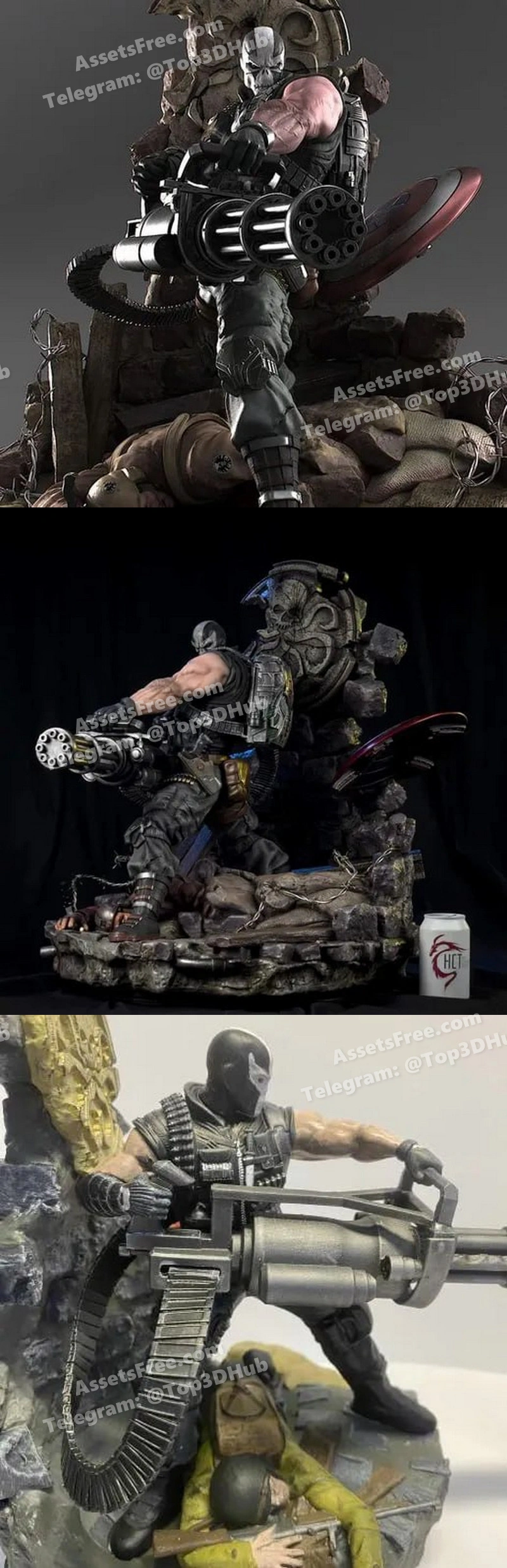 Crossbones – STL 3D Print Model | AssetsFree.com Crossbones