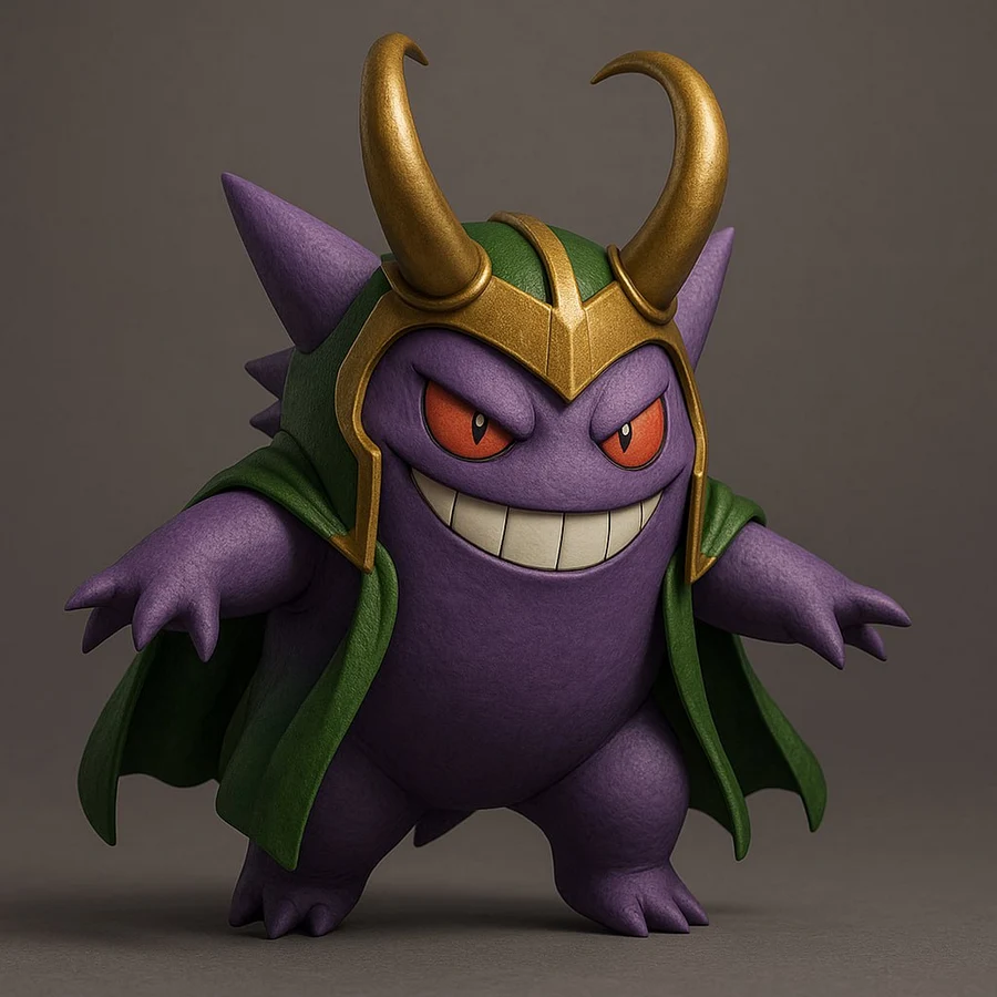 Gengar x Loki – STL 3D Print Model | AssetsFree.com Gengar x loki