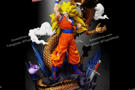 Goku super saiyan 3 dragon