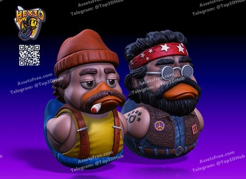 Hex3D_CheechChong_Ducks – STL 3D Print Model | AssetsFree.com Hex3d cheechchong ducks