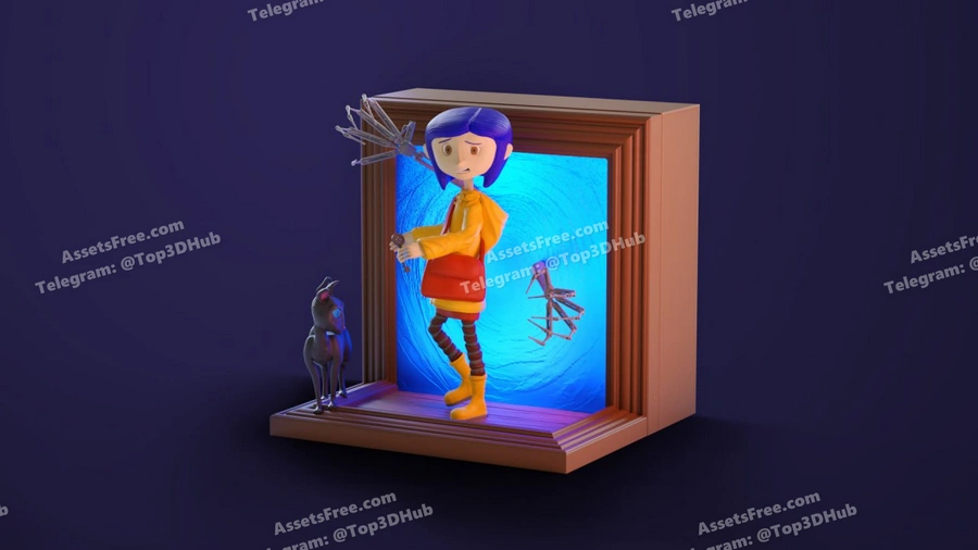 Hirama coraline lamp diorama