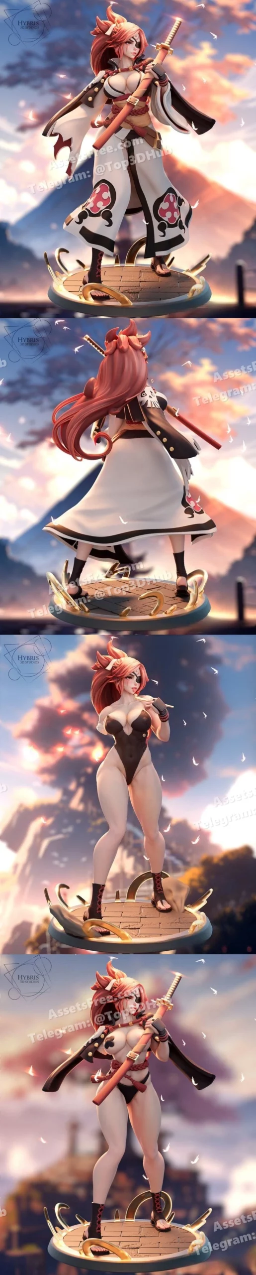 Hybris studios guilty gear baiken [collector package]