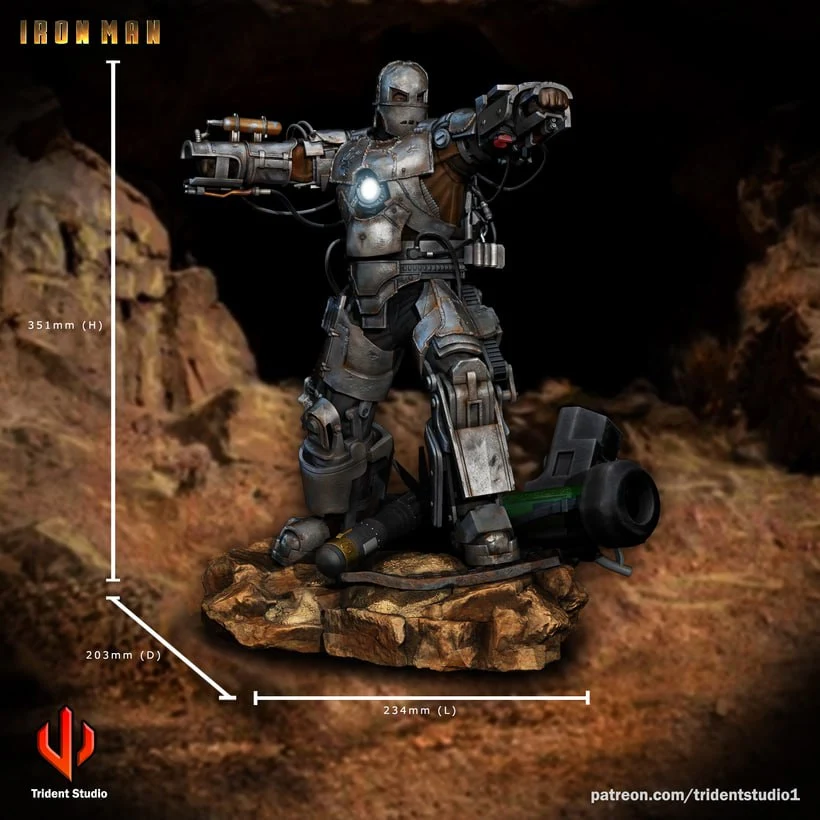 IRON_MAN_MK1 – STL 3D Print Model | AssetsFree.com Iron man mk1