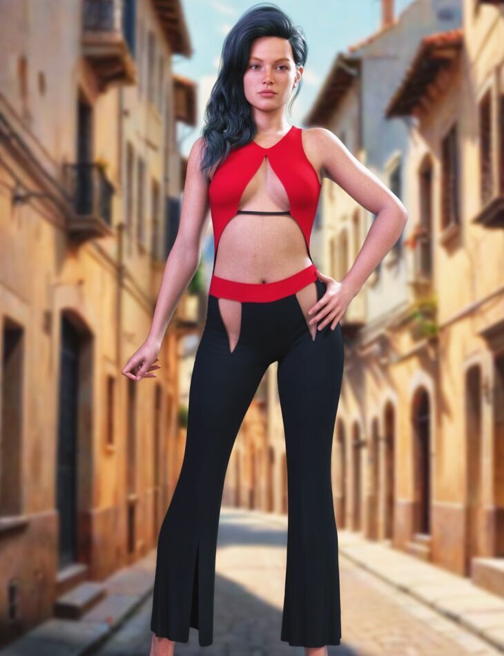 Jmr dforce jennifer jumpsuit for genesis 9 and 8 females