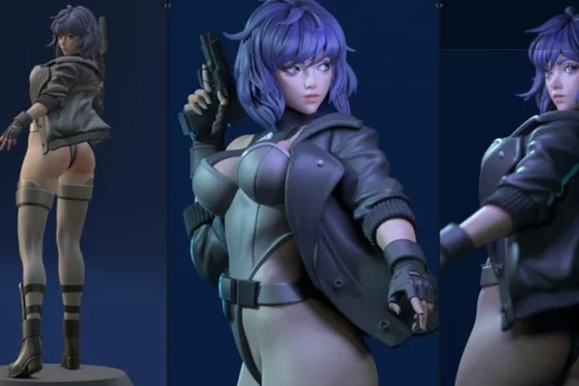 Motoko kusanigi esmonster @top3dhub