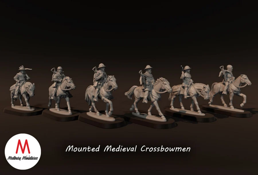 Mounted Medieval Crossbowmen