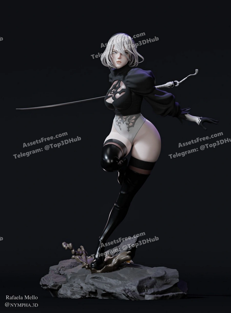 Nympha – 2b nier automata – 3d print model stl